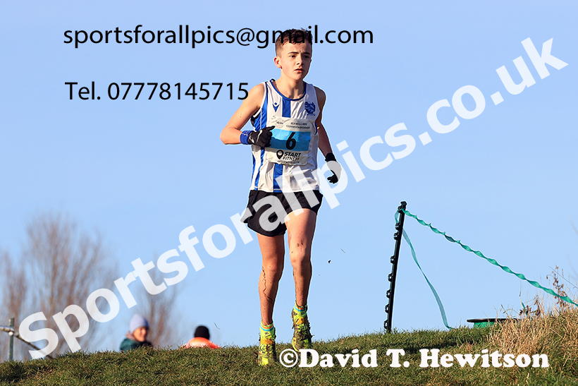 Boys under-13s 2024 NECAA Cross Country Champs., Temple Park, South Shields. Photo: David T. Hewitson/Sports for All Pics